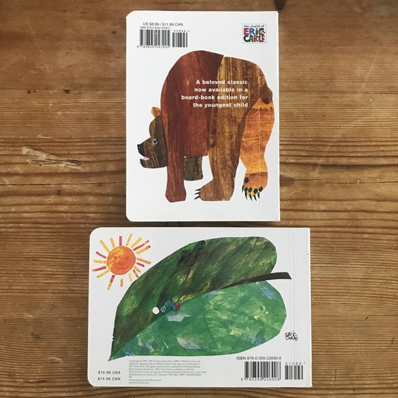 Eric Carle Board Book Bear Hungry Caterpillar Kid - Picture 2 of 9